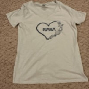 Women's MV Sport NASA Graphic T-Shirt, XL, Gray From Cape Canaveral